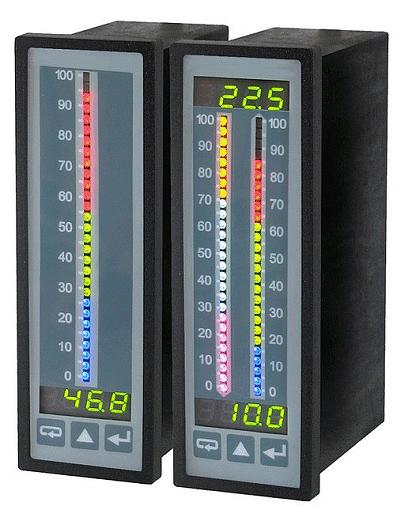 Page 1 of 6 Digital panel meters Large displays Bargraphs Transmitters 4-20mA, 0-10V process input bargraph displays Display almost any physical variable.