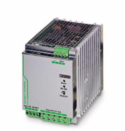 Primary-switched power supply unit with SFB technology, 3 AC, output current 40 A INTERFACE Data sheet 103133_en_00 1 Description PHOENIX CONTACT - 07/2009 Features QUINT POWER power supply units