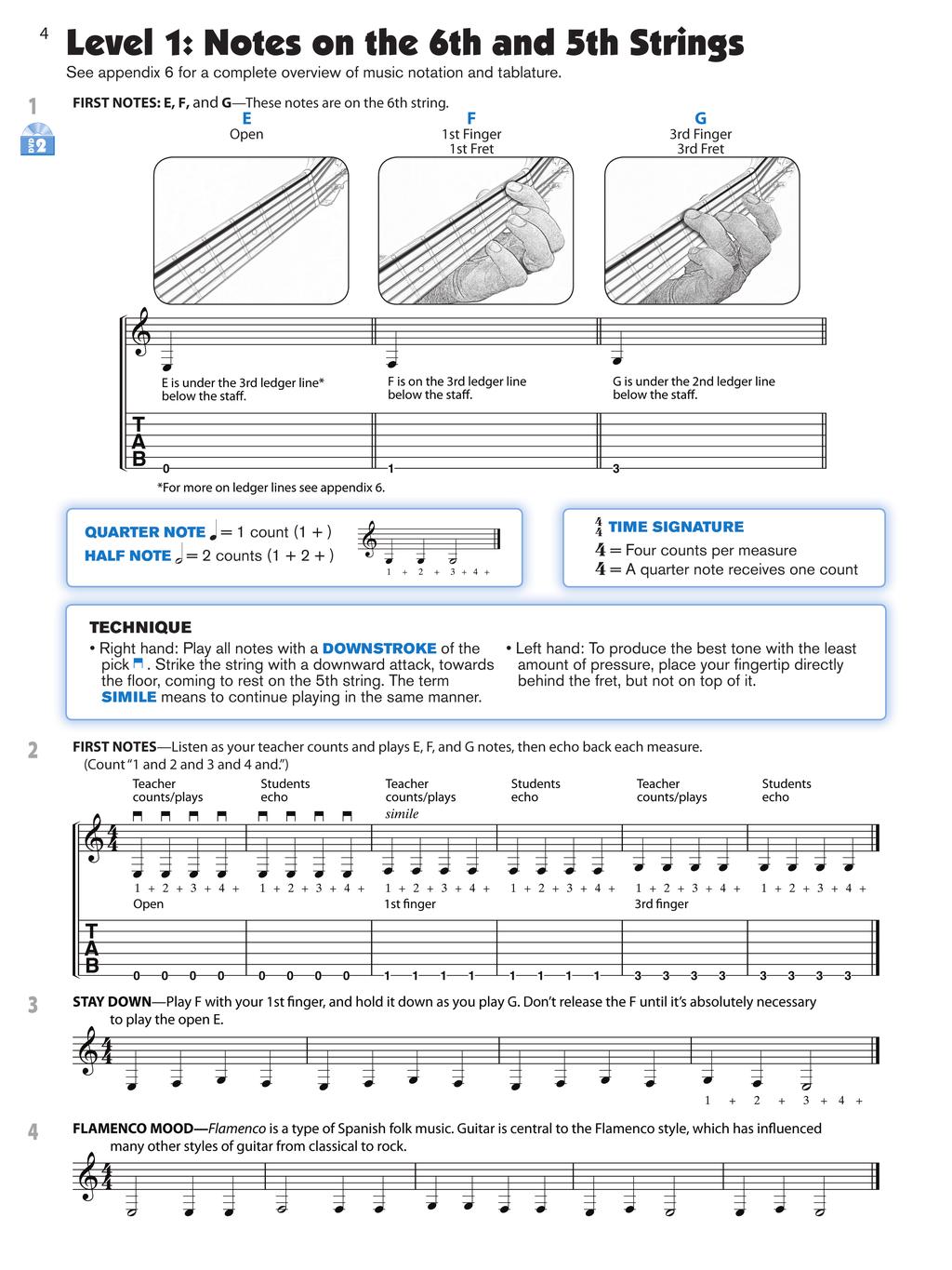 si for guitar book 1 Student Book Features Note Introduction Sequential introduction of notes from low to high Goals Every exercise includes a brief statement identifying what the student should
