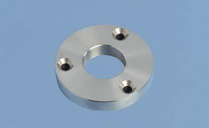 14 FLANGE STAINLESS STEEL Wall flange out of massive stainless steel including