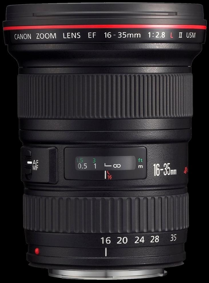 Wide Angle Lenses A short focal length Includes a lot of