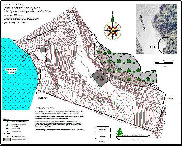 Inserting a Picture as a Vicinity Map Using Pictures in Drawings In the example shown here, we ve inserted an aerial photo of the vicinity of the survey in the upper right-hand corner of the drawing