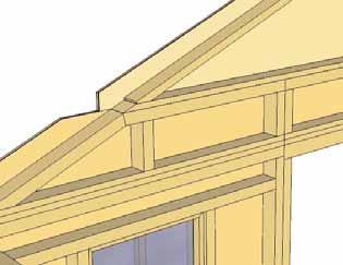 Note, Gable alignment may need to be adjusted after Rafters