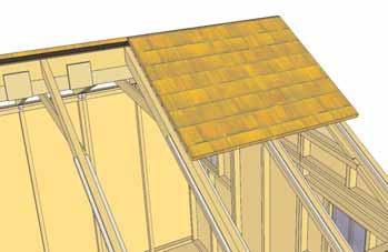 Position Outside Roof Panel equally on rafters as per Step
