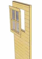 Unsure if panel is facing up or down? check siding on window wall panel to match alignment.
