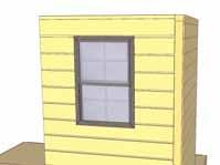 Complete Window Inserts as walls are erected or complete in Step 25. 16.