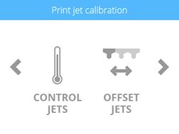 4. Insert the mass storage device into the CubePro USB inlet port and select PRINT. 5. Navigate to the calibration ﬁle and select PRINT.