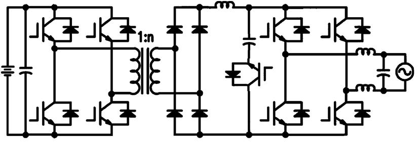 a) Active clamp and 3-phase inverter b) Active clamp in two stage inverter Fig. 4.