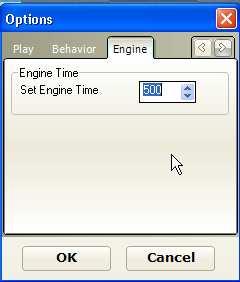 5 Printing Engines tab tab of the main menu. Here you can specify the time, given to an engine for thinking about the move.