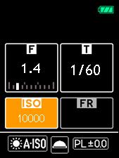 3-4 Ambient Light Measurement:Auto ISO Mode 1) Select on MENU display, and press the Select Button⓭.