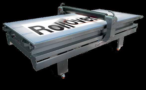 Regardless of media type such as self-adhesive foil applications, road signs, glass application, banners etc. up to 90mm in thickness, the Rollover will ensure a perfect result at a minimum of time.