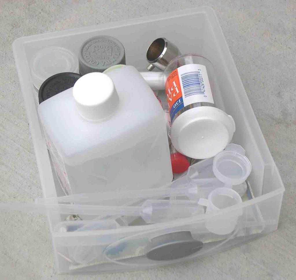 Above: Plastic caddy. Got paint, thinner, cups for mixing, toothpicks for mixing, sticks, and plastic droppers to get paint or thinner. You will also need adequate lighting.