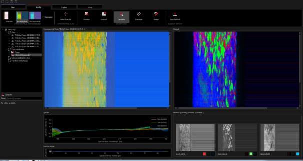 The standard software for chemical color imaging is developed specifically for the VIS/NIR camera.