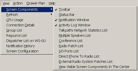 Multiple Speakers List Direct Phone to Radio Patch List External Radio System Patch List