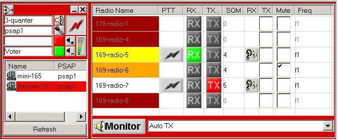 Voter Module Extension Voting nodes Monitor Button Opens TRC monitor on TRC radios. To close the monitor press PTT or press the Monitor button.