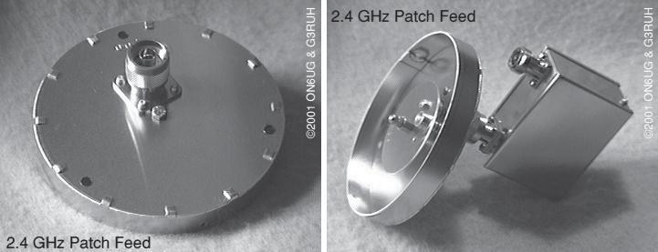 work poorly on the short focal length dishes but really perform well on the longer focal length offset-fed dishes. A patch feed is almost as simple.