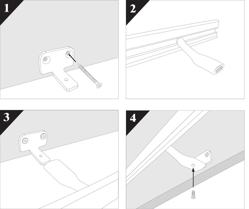 INSTALLING INTO A WALL/SOFFIT Directions: 1. Attach a Wall Mounting Plate (part# OPTS-Q02) to the wall using 2 