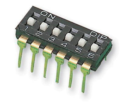 NDI Features: Single pole single throw DIL switches. Splay terminals allow for automatic insertion by IC insertion machine.
