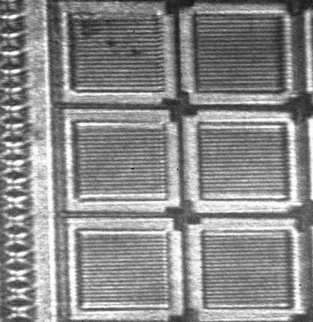 lines and spaces 1 µm 170 nm