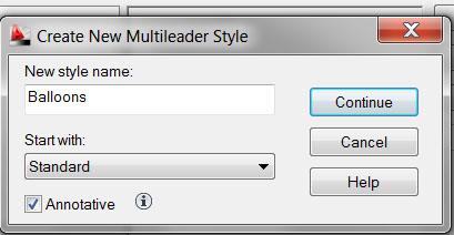 Start by typing: Click on New mleaderstyle This produces the dialog box on the right.