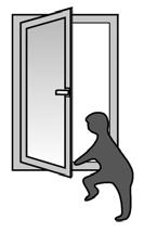 regulations; if hands or fingers are put between the frame and sash when closing window sashes or door leaves (risk of injury); if, where air movements are stronger, the
