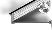 Place one nail in the top of a nail slot near the top of the panel, allowing panel to hang on it. Balance of nailing should be in the center of the nailing slots. fig.25 fig.26 fig.27 6.