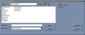 Figure 15.5 The Select Drawing File dialog box, used to select the resistor block.