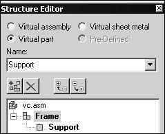 A Activity: Virtual component editor Click the Frame assembly,