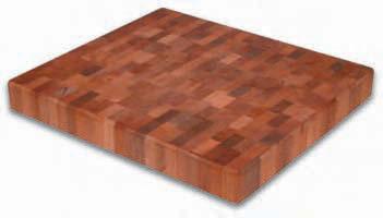 END GRAIN BOARDS Thick, beautiful butcher block end grain boards that can stand the test of time while complimenting any kitchen.
