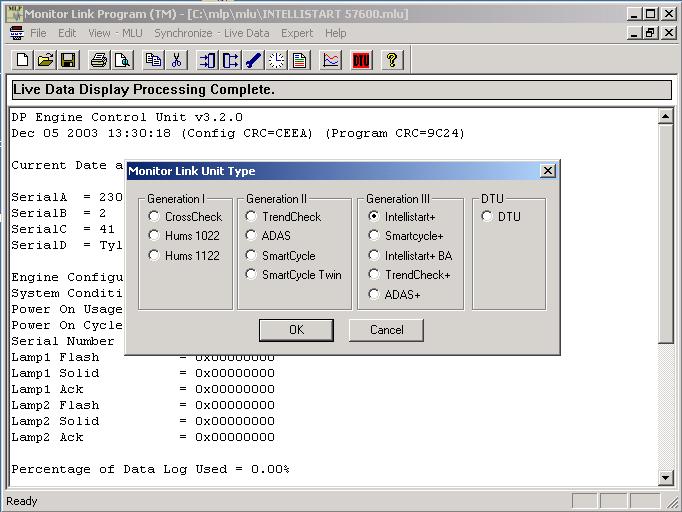 Configuring Your System Manually To Change the Monitor Type 1. Click Edit. 2. Select MLU Type from the dropdown menu. 3.