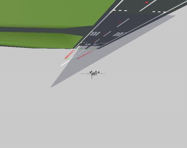 Figure 4: Representation of the glideslope [1] REAL-TIME PLAYBACK Despite the computation-intensive algorithms for the graphics and spatial reference frames, the software design must ensure time