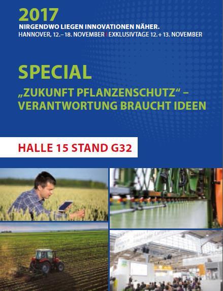 Exhibition area + Forum New developments in the field of crop protection: