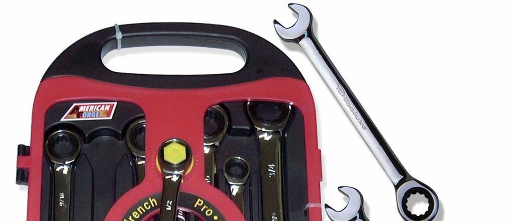 7 PC. PRO GEAR WRENCH SET Gear wrenches are box & open wrenches with a thin, heavy duty ratchet system built into the boxed end side of the