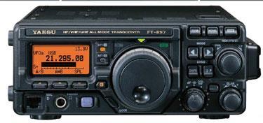 Marketed as the ARES radio FT-897 has ability to install a tuner, power supply or batteries inside the radio, Big,
