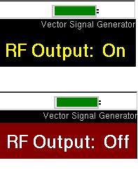 Vector Signal Generator (Option 23) 3-14 RF On/Off 3-14 RF On/Off Key Sequence: RF On/Off The RF On/Off main menu key turns on the enabled signals in the Amplitude menu.