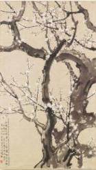 Waterfall in Dinghu (image right, estimate: HK$6-8 million/ US$772,000-1.03 million) is a seminal work by Qi Baishi ( 齊白石 ), from the private collection of renowned Japanese collector Daisuke Nohara.