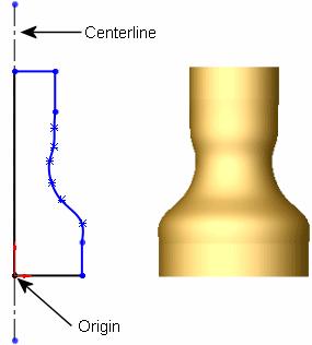 SOLIDWORKS Fundamentals Origin In many instances, you start the sketch at the origin, which provides an anchor for the sketch. The sketch on the right also includes a centerline.