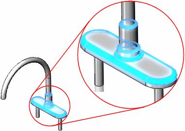 SOLIDWORKS Fundamentals Sketch-based features: Base sweep for the waste pipe Applied feature: Fillets for rounding off edges Several factors influence how you choose which features to use.