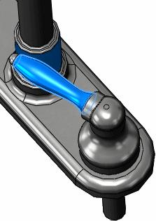 SOLIDWORKS Fundamentals Faucet assembly with Collision Detection, Stop at collision option enabled Drawings You create drawings from part or assembly models.