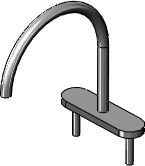 Parts Faucet Most parts have extrude and fillet features.