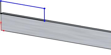 Parts Make the Tab The Tab tool adds a tab to the sheet metal part. The depth of the tab automatically matches the thickness of the sheet metal part.