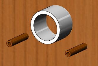 It is a good idea to edit the vanity cabinet component in the assembly so you can reference the geometry of the supply pipes and