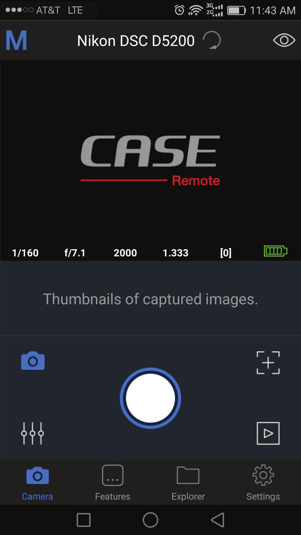 CASE REMOTE APP Camera information Refresh connection FIRMWARE UPDATE If