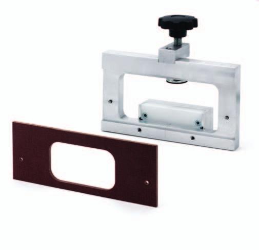 Just 3D for application on glass doors Milling jig for application on the sash Using this simple milling jig, it is easy to