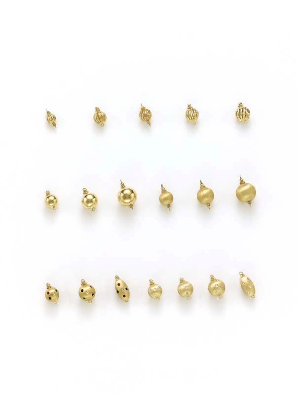 CAST & HEAVY WEIGHT BEAD CLASPS 14K YELLOW GOLD* 12 824 7mm 460 9.5mm 819 9mm 835 9.5mm 836 10.