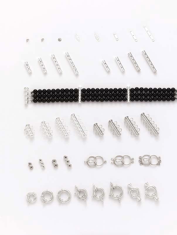 STERLING SILVER CLASPS & FINDINGS BEAD CAPS END CAP PLAQUES DIVIDERS 028 038 10 TUBE SPACERS 5 6 6mm/2 6mm/3 6mm/4 Also available in a variety of sizes.