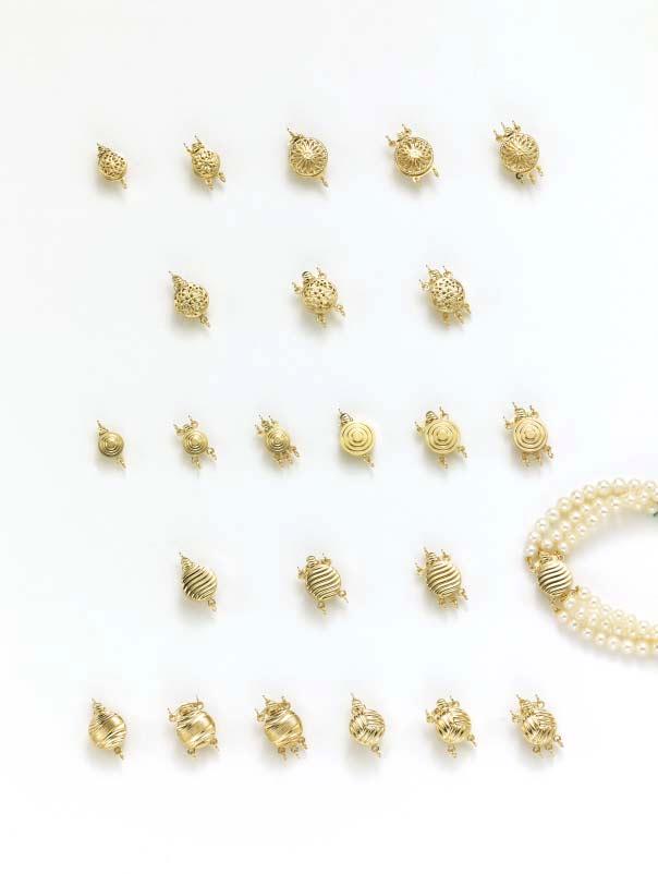 SINGLE & MULTI-STRAND CLASPS 14K YELLOW GOLD* With Built-In Safety Bar 93/1 93/2 88/1 88/2 88/3 5 1502/1 1502/2 1502/3 410/1 410/2