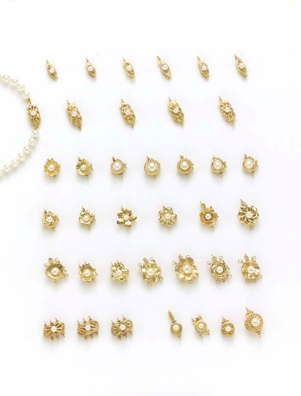 SINGLE & MULTI-STRAND CLASPS WITH CULTURED PEARLS 14K YELLOW GOLD* Also available without pearls FISH HOOK CLASPS 11CP 2CP 55CP 24CP 48CP 56CP C AST FISH HOOK CLASPS 8 761CP/1 771CP/1 776CP/1 762CP/1