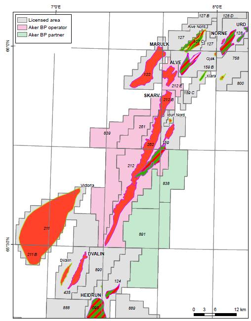 Snadd creating value and securing a long term future for Skarv Skarv area Snadd development Snadd gas/condensate field is a ~60km long, 2-3km wide structure Providing ~200mmboe* of additional