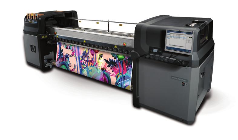 HP Designjet L28500 Printer series Print width: up to 264-cm (104-in) wide Print speed: up to 70 m 2 /hr (753 ft 2 /hr) Tap into the temporary use textiles (1 market with a wider printer base, up to